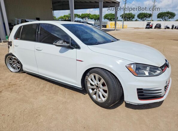 3VW4T7AU7GM022357 2016 VOLKSWAGEN GTI Белый Передняя правая четверть