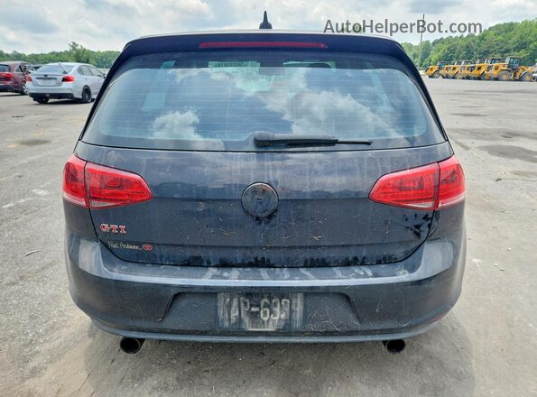 3VW547AU3HM076970 2017 VOLKSWAGEN GTI Gray უკანა ხედი