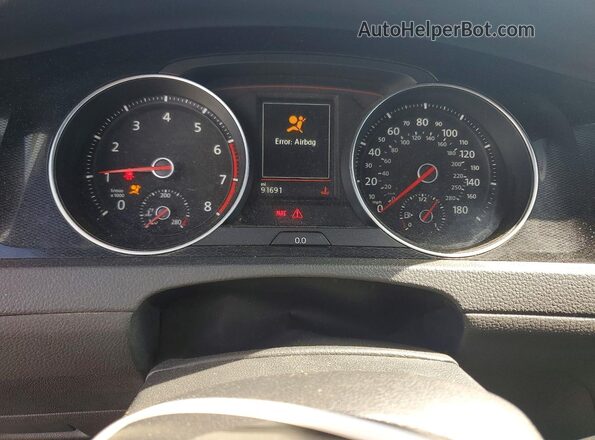 3VW547AU9HM060532 2017 VOLKSWAGEN GTI Charcoal Սարքավորումների վահանակի տեսք
