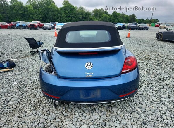3VW5DAAT7KM509590 2019 VOLKSWAGEN BEETLE Blue Widok z tyłu