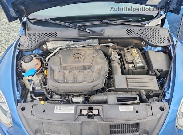 3VW5DAAT7KM509590 2019 VOLKSWAGEN BEETLE Blue Widok wnętrza z tyłu