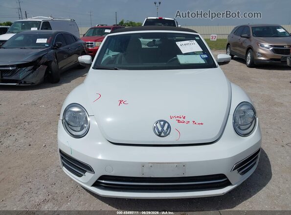 3VW5DAAT9JM505085 2018 VOLKSWAGEN BEETLE White Առջևի վահանակի տեսք