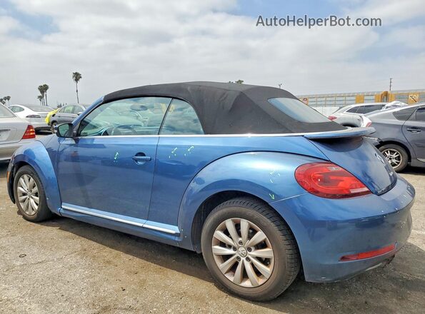 3VW5DAAT9JM514949 2018 VOLKSWAGEN BEETLE Blue Հետևի ձախ