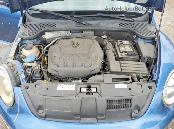 3VW5DAAT9JM514949 2018 VOLKSWAGEN BEETLE Blue Սալոնի հետևի տեսք