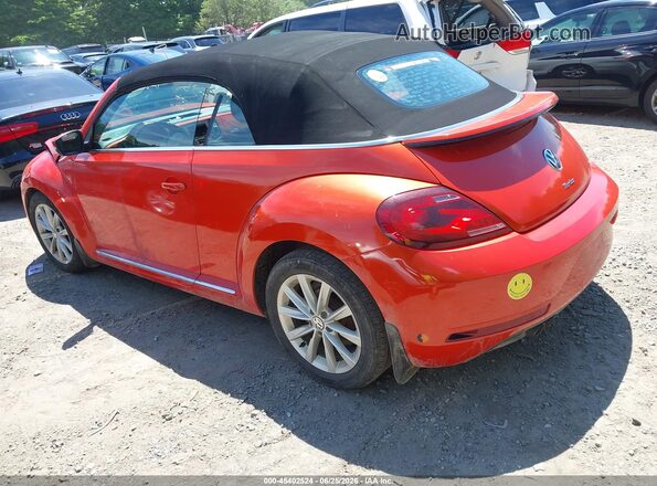 3VW5DAATXJM506830 2018 VOLKSWAGEN BEETLE Orange Trasero izquierdo