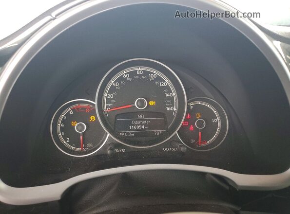 3VW5DAATXJM512014 2018 VOLKSWAGEN BEETLE Black ხელსაწყოთა პანელის ხედი