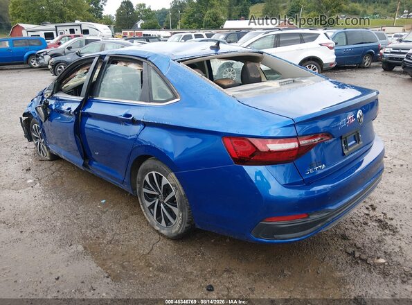 3VW5M7BU0RM078045 2024 VOLKSWAGEN JETTA Blue Tył lewy