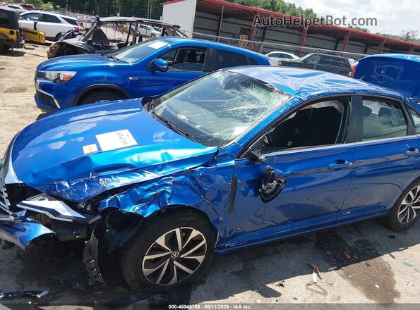 3VW5M7BU0RM078045 2024 VOLKSWAGEN JETTA Blue Widok z przodu