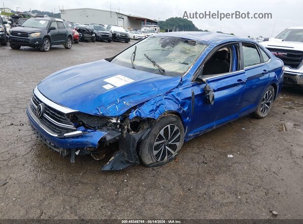 3VW5M7BU0RM078045 2024 VOLKSWAGEN JETTA Blue Przód lewy