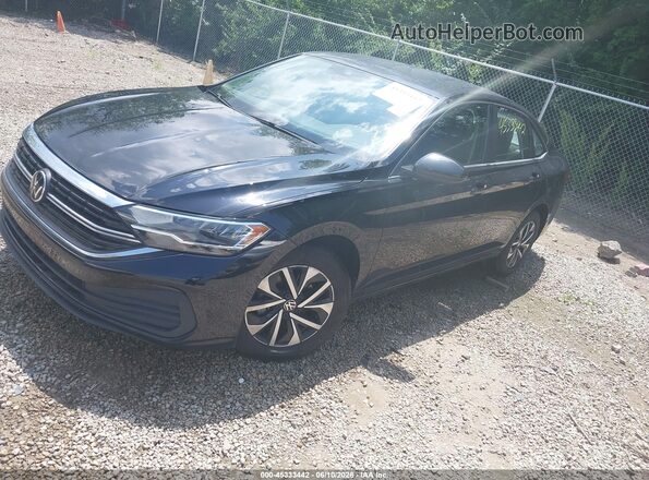 3VW5M7BU4RM046800 2024 VOLKSWAGEN JETTA Black Przód lewy