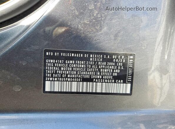 3VW5M7BU5PM046561 2023 VOLKSWAGEN JETTA Green 