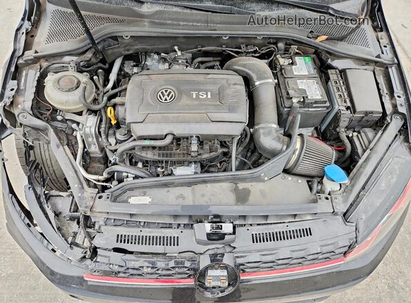 3VW6T7AU0MM005758 2021 VOLKSWAGEN GTI Black Rear interior view