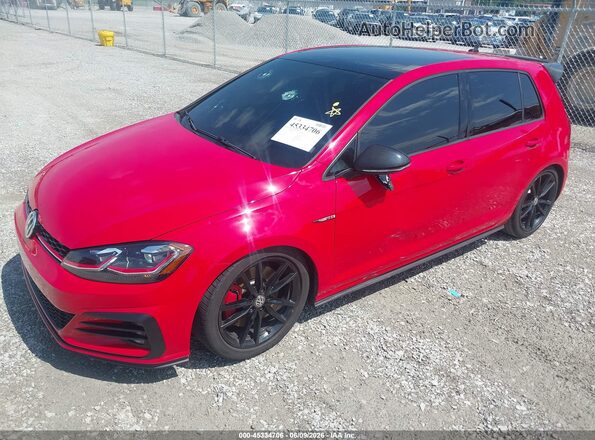 3VW6T7AU7LM014567 2020 VOLKSWAGEN GOLF Red Передня ліва чверть