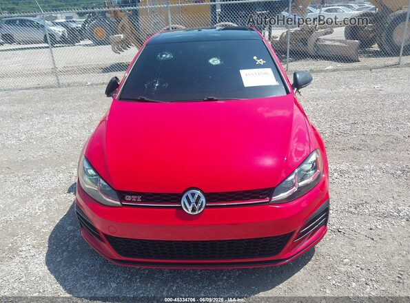 3VW6T7AU7LM014567 2020 VOLKSWAGEN GOLF Red Вид щитка приладів