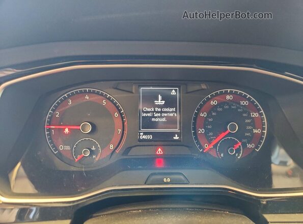 3VW6T7BU9LM084277 2020 VOLKSWAGEN JETTA Black Widok zestawu wskaźników