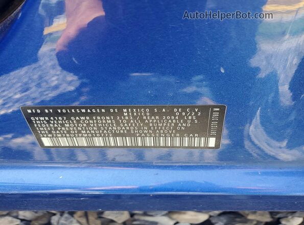 3VW7M7BU2PM010772 2023 VOLKSWAGEN JETTA Blue 