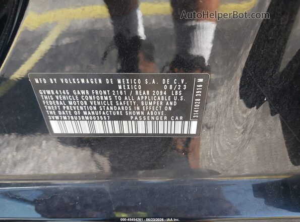 3VW7M7BU3RM003557 2024 VOLKSWAGEN JETTA Black Vista del compartimento del motor