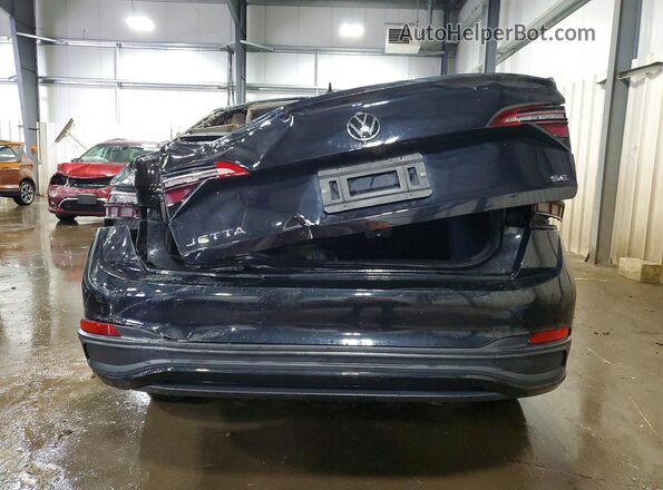 3VW7M7BU5PM039523 2023 VOLKSWAGEN JETTA Black Widok z tyłu