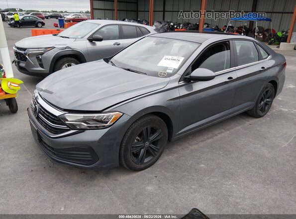 3VW7M7BU7NM001031 2022 VOLKSWAGEN JETTA Серый Передняя левая четверть