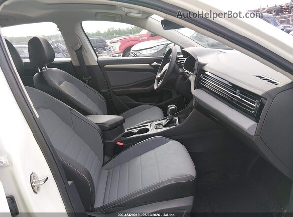 3VW7W7BU1TM015031 2026 VOLKSWAGEN JETTA White Widok wnętrza z przodu