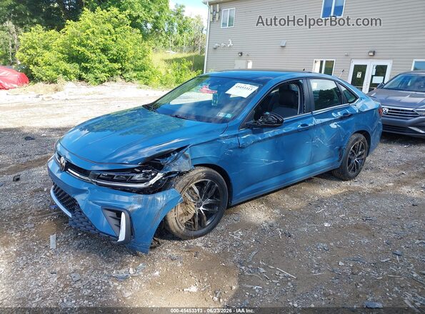 3VW7W7BU9TM022275 2026 VOLKSWAGEN JETTA Blue Front left