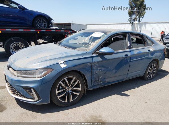 3VW7X7BU7SM055738 2025 VOLKSWAGEN JETTA Blue Vista frontal