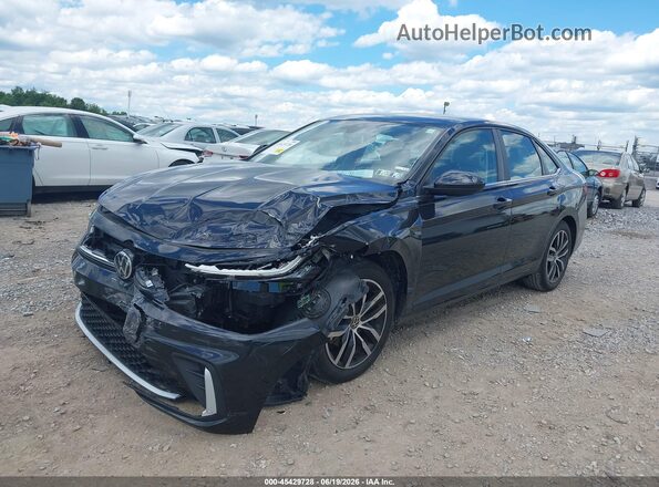 3VW7X7BU9SM004192 2025 VOLKSWAGEN JETTA Black Widok z przodu