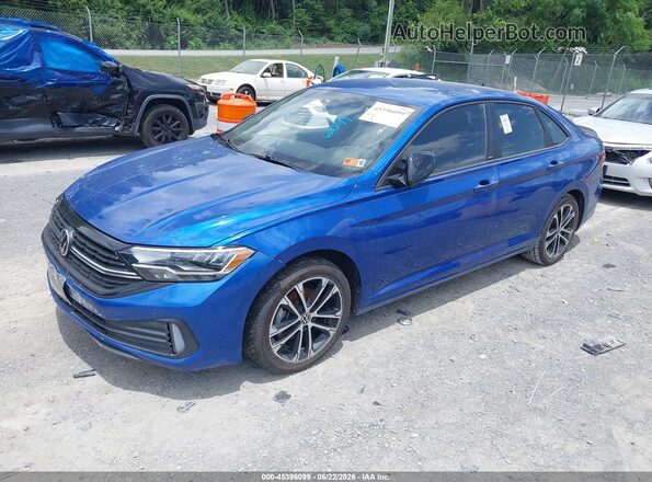 3VWAM7BU1PM024491 2023 VOLKSWAGEN JETTA Blue Vista tres cuartos delantera izquierda