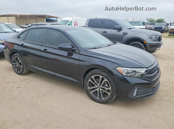 3VWBM7BU2PM010751 2023 VOLKSWAGEN JETTA Black Przód prawy