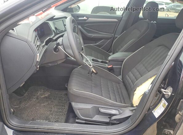 3VWBM7BU2PM010751 2023 VOLKSWAGEN JETTA Black Widok wnętrza z przodu