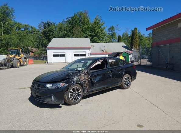 3VWBM7BU3RM066040 2024 VOLKSWAGEN JETTA Black Առջևի ձախ երեք քառորդ տեսարան