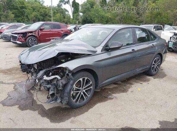 3VWBM7BU9PM034674 2023 VOLKSWAGEN JETTA Серый Передняя левая четверть