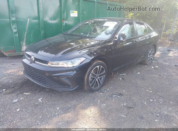3VWBX7BU9SM031838 2025 VOLKSWAGEN JETTA Черный Передняя левая четверть