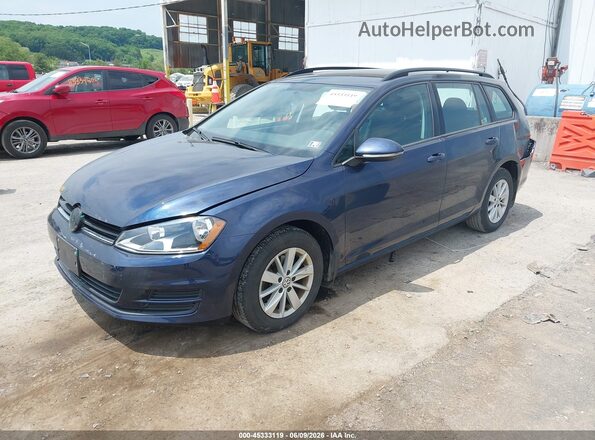 3VWC17AU0HM504459 2017 VOLKSWAGEN GOLF Dark Blue Առջևի ձախ երեք քառորդ տեսարան