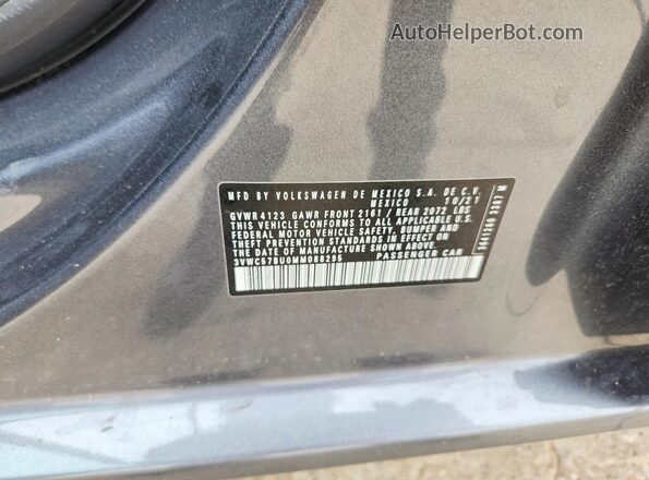 3VWC57BU0MM088295 2021 VOLKSWAGEN JETTA Gray 