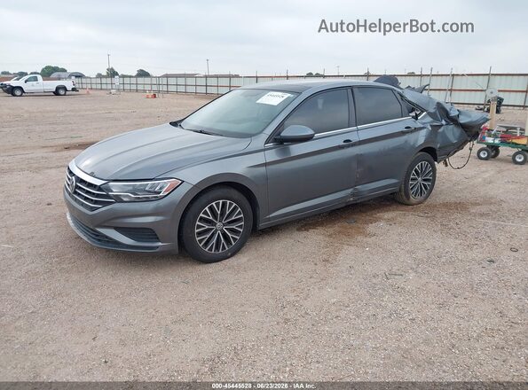 3VWC57BU1KM209798 2019 VOLKSWAGEN JETTA Gray წინა მარცხენა ხედი სამი მეოთხედიდან