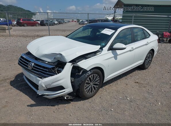 3VWC57BU1KM255938 2019 VOLKSWAGEN JETTA White Առջևի ձախ երեք քառորդ տեսարան
