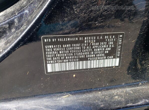 3VWC57BU1MM102320 2021 VOLKSWAGEN JETTA White Widok komory silnika