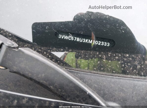 3VWC57BU3KM102333 2019 VOLKSWAGEN JETTA Black 