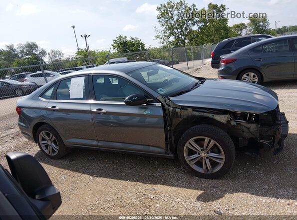 3VWC57BU4KM068130 2019 VOLKSWAGEN JETTA Gray უკანა სალონის ხედი
