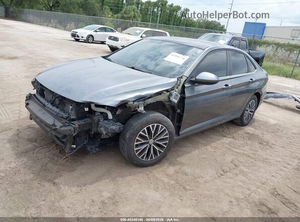 3VWC57BU4KM168504 2019 VOLKSWAGEN JETTA Gray Առջևի ձախ երեք քառորդ տեսարան