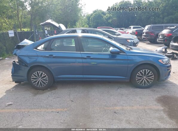 3VWC57BU5LM093555 2020 VOLKSWAGEN JETTA Blue Rear interior view