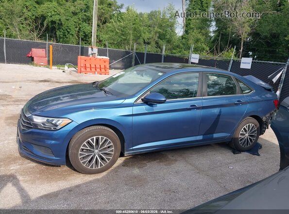 3VWC57BU5LM093555 2020 VOLKSWAGEN JETTA Blue 360 interior view