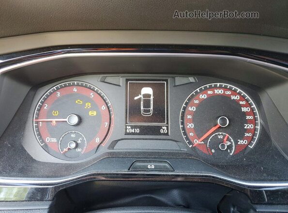 3VWC57BU5MM075834 2021 VOLKSWAGEN JETTA Black Вид щитка приладів