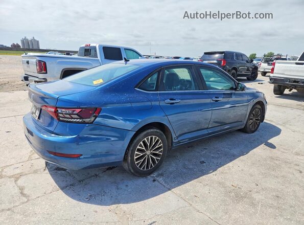 3VWC57BU6KM042175 2019 VOLKSWAGEN JETTA Blue Задня права чверть