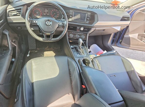 3VWC57BU6KM042175 2019 VOLKSWAGEN JETTA Blue Вид панелі приладів