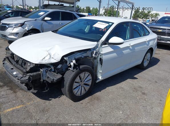 3VWC57BU7KM043433 2019 VOLKSWAGEN JETTA White Առջևի ձախ երեք քառորդ տեսարան