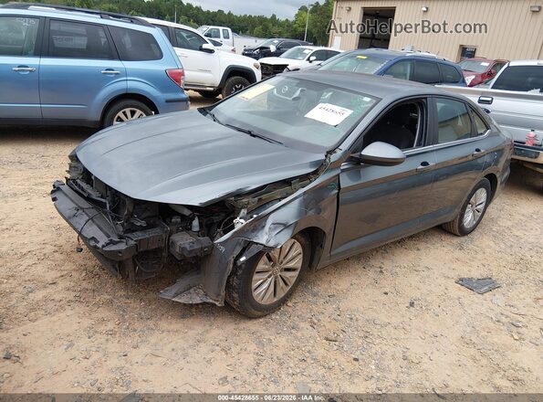 3VWC57BU7KM046493 2019 VOLKSWAGEN JETTA Gray წინა მარცხენა ხედი სამი მეოთხედიდან