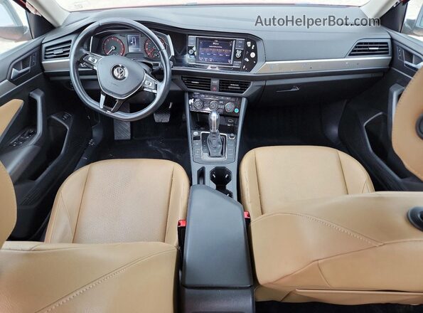 3VWC57BU7KM162745 2019 VOLKSWAGEN JETTA Red Вид панелі приладів