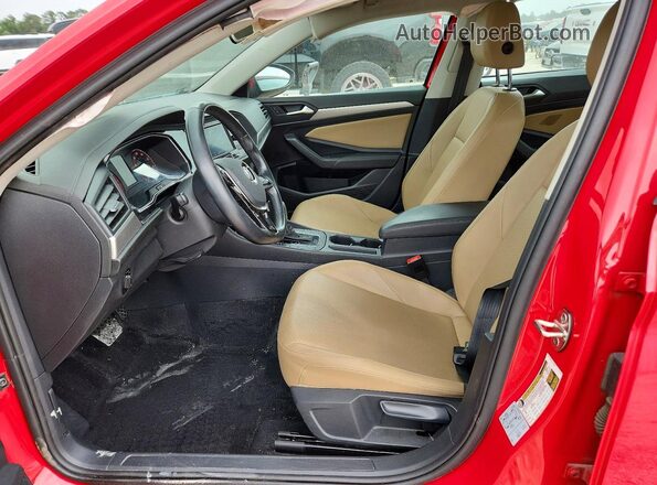 3VWC57BU7KM162745 2019 VOLKSWAGEN JETTA Red Вид салону спереду